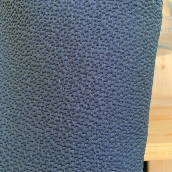 Charlotte Brody Blue Green Iridescent Pebbled Sleeveless Drop Waist Dress - Picture 9 of 15